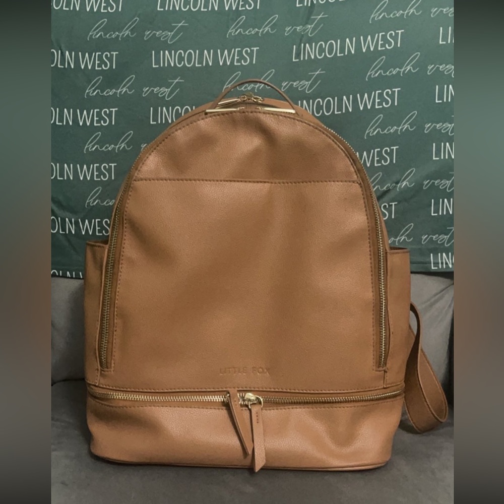 Gldn Made Little Fox Sienna Diaper Bag Backpack in Hazelnut